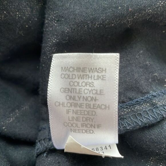 J. Jill. Pure Jill Blue Ikat Kimono Boxy Cotton Blouse. Size Small. - Picture 13 of 14